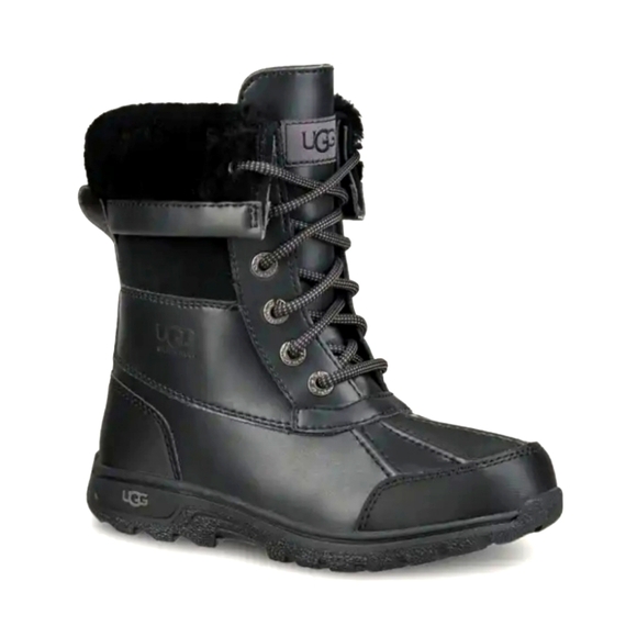Size NEW UGG Little Kids Butte II CRW Waterproof Black Boot